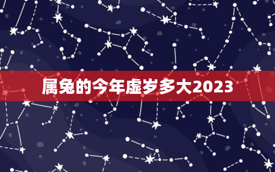 属兔的今年虚岁多大2023，属兔的今年虚岁多大2020年