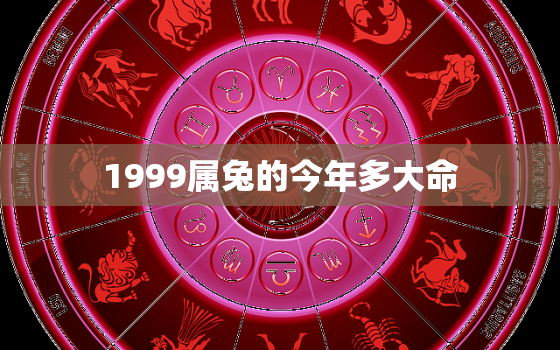 1999属兔的今年多大命，1999属兔的今年多大2021年