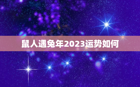 鼠人遇兔年2023运势如何，鼠人遇兔年2021运势如何