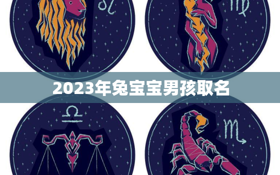 2023年兔宝宝男孩取名，2023兔宝宝名字