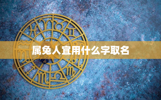 属兔人宜用什么字取名，属兔人宜用什么字取名男孩