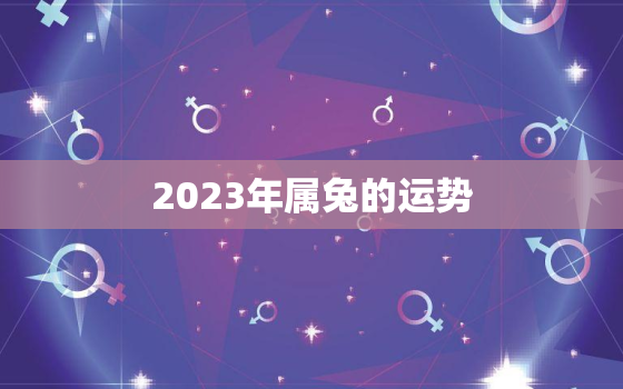 2023年属兔的运势，属鼠的人2023年运势及运程