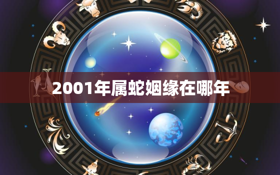 2001年属蛇姻缘在哪年，2001年属蛇人注定的婚姻