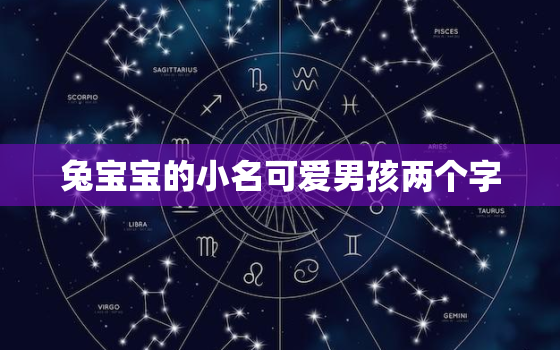 兔宝宝的小名可爱男孩两个字，属兔
小名