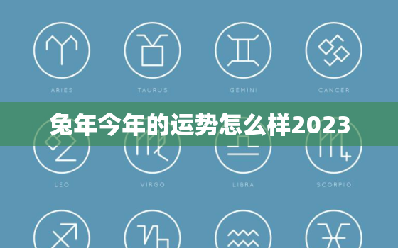 兔年今年的运势怎么样2023，兔年今年的运势怎么样2023年结婚