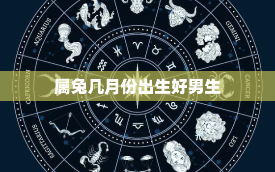 属兔几月份出生好男生，属兔的男性几月出生好