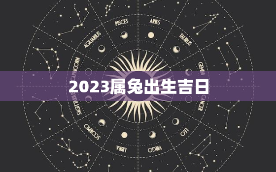 2023属兔出生吉日，2023年属兔忌讳几月出生