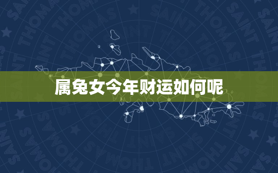 属兔女今年财运如何呢，属兔女今年财运怎么样