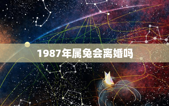 1987年属兔会离婚吗，87年兔子2020年该不该离婚?