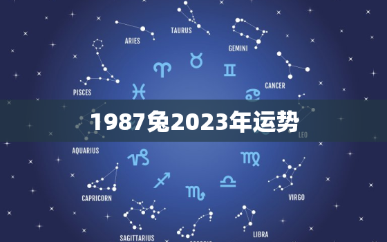 1987兔2023年运势，1987兔2023年运势
