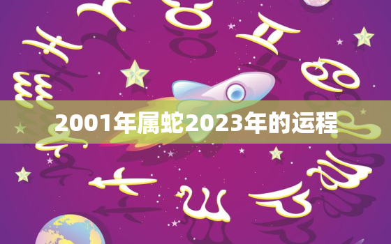 2001年属蛇2023年的运程，2001年蛇男命2023年运势