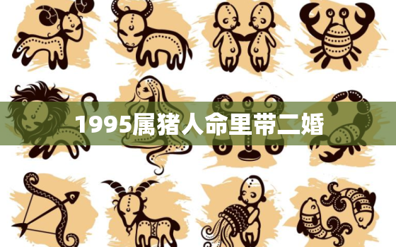 1995属猪人命里带二婚，1995属猪人命里带二婚会幸福吗