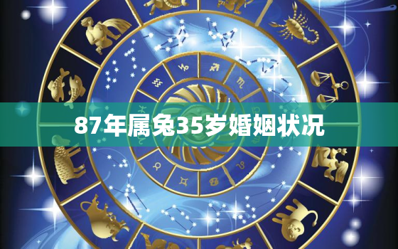 87年属兔35岁婚姻状况，87年兔35岁的财运每月运程