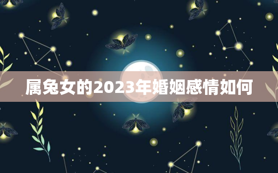 属兔女的2023年婚姻感情如何，属兔人2023年适合谈恋爱吗