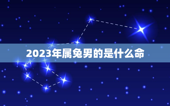 2023年属兔男的是什么命，2023年属兔男的是什么命格