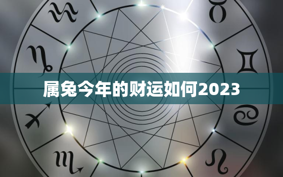 属兔今年的财运如何2023，属兔今年的财运如何免