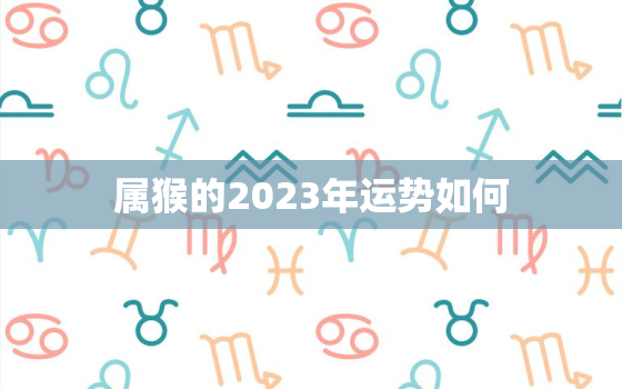 属猴的2023年运势如何，2004属猴的2023年运势如何