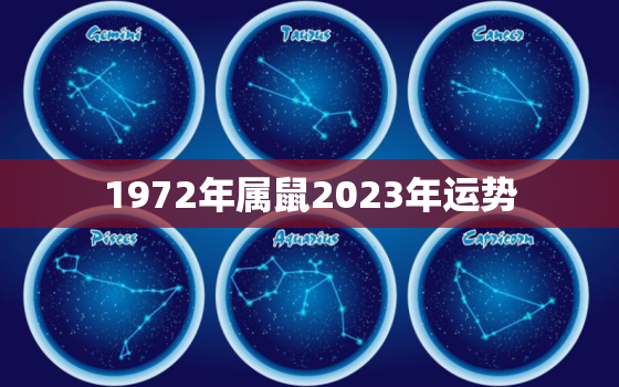 1972年属鼠2023年运势，1984年属鼠人2022年运势及运程