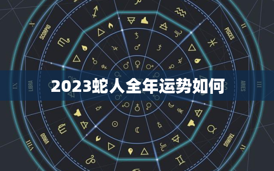 2023蛇人全年运势如何，2023蛇年运势及运程每月运程