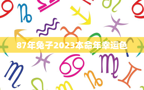 87年兔子2023本命年幸运色，87年的兔在2023年怎么样