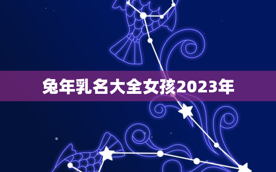 兔年乳名大全女孩2023年，兔宝宝女孩的乳名 洋气好听