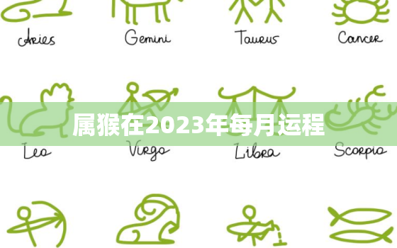 属猴在2023年每月运程，属猴在2023年每月运程及运势