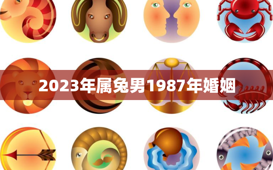 2023年属兔男1987年婚姻，1987年兔男2023年感情与婚姻