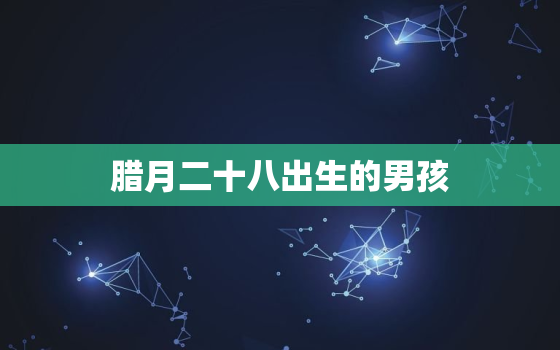 腊月二十八出生的男孩，腊月二十八出生的男孩命怎么样