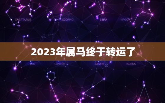 2023年属马终于转运了，属马人的一生运程