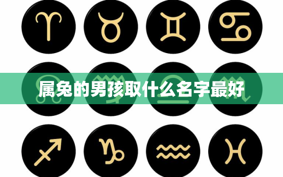 属兔的男孩取什么名字最好，属兔男孩名字2021年名字大全