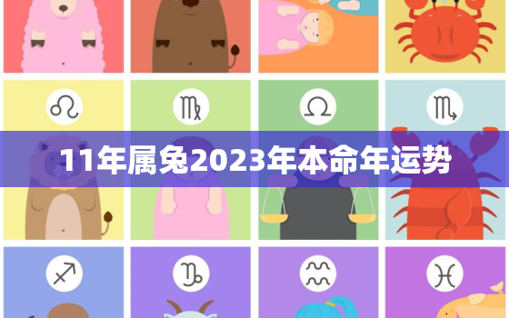 11年属兔2023年本命年运势，2011年属兔2023年运势