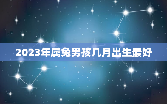 2023年属兔男孩几月出生最好，2023年属兔几月生宝宝最好