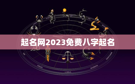 起名网2023免费八字起名，起名字2021免费八字起名测名