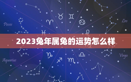 2023兔年属兔的运势怎么样，2023年属兔年运势