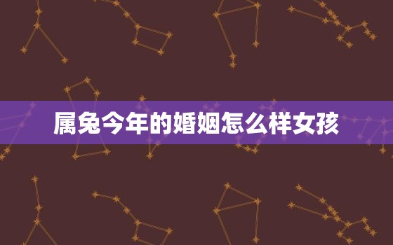 属兔今年的婚姻怎么样女孩，属兔的人今年婚姻会有什么问题