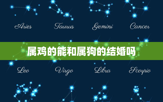 属鸡的能和属狗的结婚吗，94年狗93年鸡属于上等婚吗