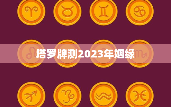 塔罗牌测2023年姻缘，塔罗测2023年姻缘