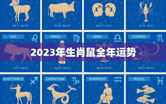 2023年生肖鼠全年运势，2023年生肖鼠全年运势及运程