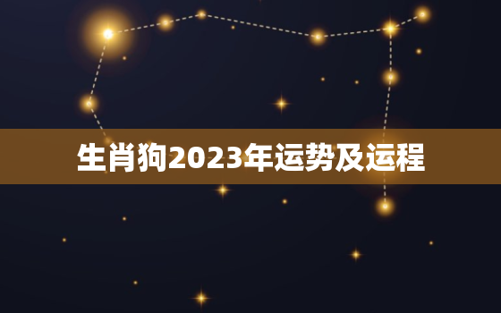 生肖狗2023年运势及运程，70年生肖狗2023年运势及运程