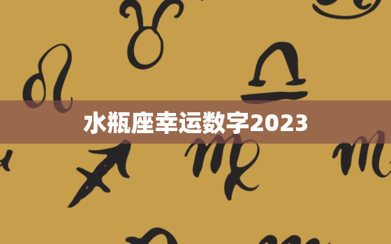 水瓶座幸运数字2023，水瓶座幸运数字2023