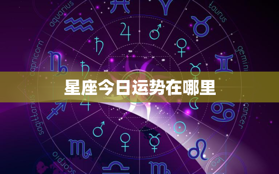 星座今日运势在哪里，星座今日运势在哪里查询