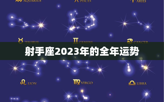 射手座2023年的全年运势，射手座2023年的全年运势男