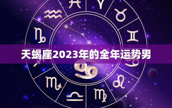 天蝎座2023年的全年运势男，2023年到2023年天蝎座运势