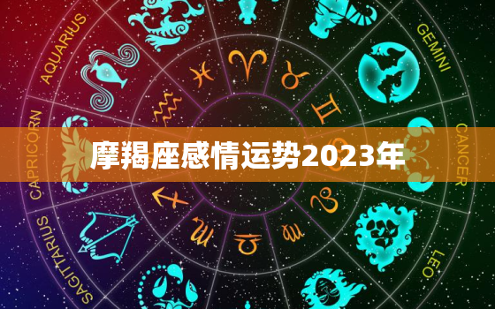 摩羯座感情运势2023年，2023摩羯座躲不过的情劫