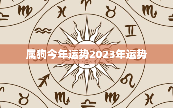 属狗今年运势2023年运势，属狗2023年三大喜事