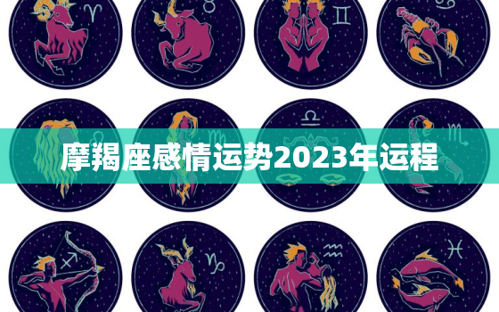 摩羯座感情运势2023年运程，摩羯座感情运势2023年运程如何