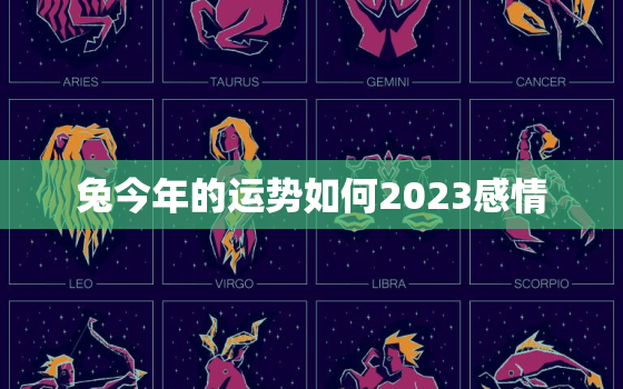 兔今年的运势如何2023感情，兔今年运势2020年