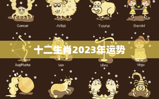 十二生肖2023年运势，2023年运势12生肖运势详解