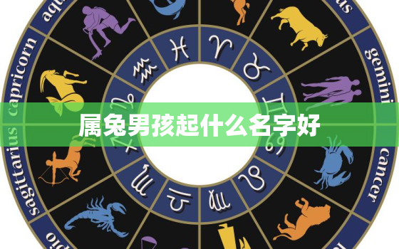 属兔男孩起什么名字好，属兔男孩起什么名字好听