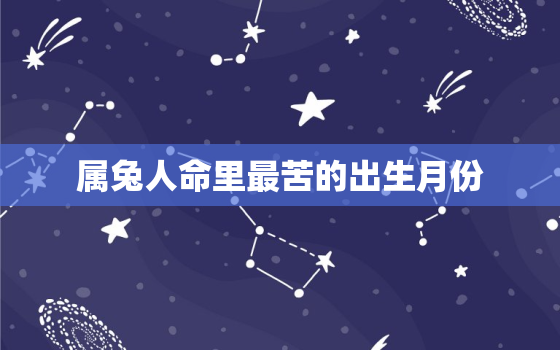 属兔人命里最苦的出生月份，几月出生的兔子最好